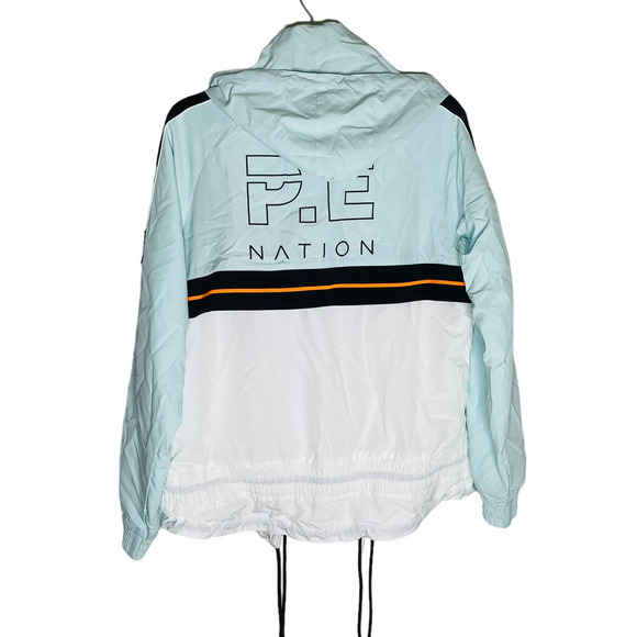 PE Nation Man Up Windbreaker Jacket Blue XS Activewear Athleisure Street Style - Picture 5 of 12